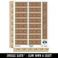 thumbnail image 2 of For Deposit Only Double Border Bank Check Sticker Set - Brown - Gloss Finish - 2.00" Large, 2 of 7