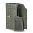 thumbnail image 4 of Time and Tru Women's Scarlet Envelope Wallet, Dark Olive, 4 of 4