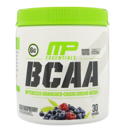 MusclePharm, BCAA Essentials, Blue Raspberry, 0.50 lbs (225 g)(pack of 1)