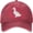 Red, variant on Unisex Adjustable Baseball Cap with Duck Mallard Bird Pattern Denim Fabric Snapback Hunting Hat