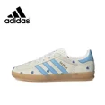 thumbnail image 3 of Adidas GAZELLE INDOOR Bañador retro original de caña baja, calzado casual para hombre y mujer, combinación de colores verde y blanco, 3 of 5