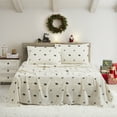 thumbnail image 2 of Printed Holiday 4pc Sheet Sets, Easy Care, Soft & Wrinkle-Resistant Bedding, Polar Bears & Reindeers - Queen Bed Size, 2 of 4