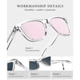 thumbnail image 2 of KALIYADI Polarized Sunglasses for Women Men Retro Square Sun Glasses UV Protection, 2 of 6