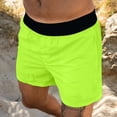 thumbnail image 2 of Aayomet Running Shorts for Men Solid Short Pant Elastic Waist Short Pant Pocket Short (Green, XXL), 2 of 5