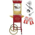 thumbnail image 3 of Olde Midway Movie Theater-Style Popcorn Machine with Cart and 10 oz Kettle, Red, 3 of 7