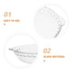 thumbnail image 4 of Molde de vidrio para hornear, redondo, antiadherente, con borde ondulado suave, para tartas de manzana, calabaza y tartas de olla, transparente, 18 cm, 4 of 8