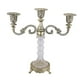 thumbnail image 5 of Candelabro de 3 brazos, elegante candelabro romántico de metal y cristal. Bronce, 5 of 9