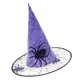 thumbnail image 5 of Scary Spider Halloween Witch Hat Wizard Wicked Cap Cosplay Fancy Dress Colors púrpura, 5 of 9