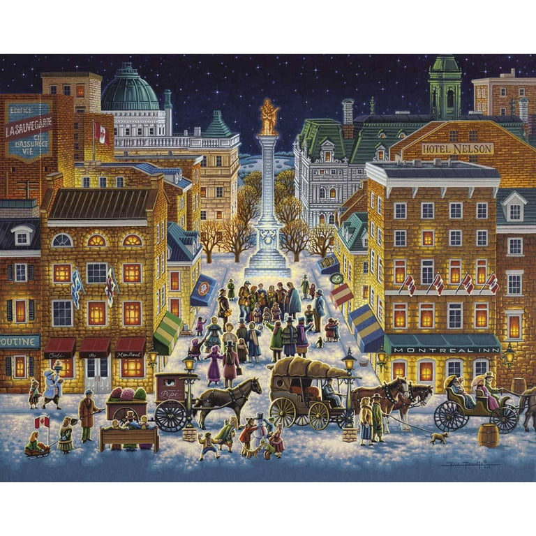 Dowdle Jigsaw Puzzle Old Montreal 500 Pc Collectable Art Puzzle