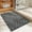 Dark Gray, variant on CasaChic Colorful Flocking Bathroom Floor Mat, Absorbent Quick Drying Non-Slip, Thickened Toilet Foot Mat, Block Pattern Design, Machine Washable, 23.6x31.4in