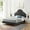 Charcoal, variant on Modway Gwyneth Tufted Performance Velvet Full Platform Bed in White