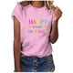 thumbnail image 1 of Camiseta de Profesor de Mujeres, 100 Días Feliz de la Escuela Imprimir Carta de Manga Corta para el Uso Casual Y de Fiesta, la Enseñanza Tee de Moda Temática, 1 of 4