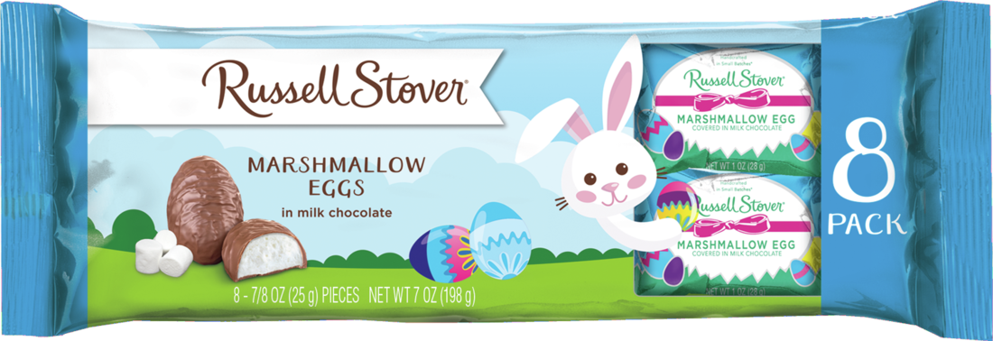 1376円 人気沸騰ブラドン ラッセルストーバーマシュマロの卵をミルクチョコレートで覆ったもの 6個入り Russell Stover Marshmallow Egg Covered in Milk Chocolate Pack of 6