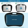 thumbnail image 3 of MyDesk Lap Desk with Device Ledge and Phone Holder - Black - Fits up to 15.6 Inch Laptops - Style No. 44448, 3 of 6