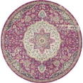 thumbnail image 2 of Nourison Passion Traditional Pink 5'3" x round Area Rug, (5 Round), 2 of 8