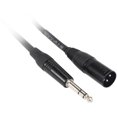thumbnail image 2 of 2 Rockville RCXMB6-B Black 6' Male REAN XLR to 1/4'' TRS Balanced Cables, 2 of 2
