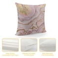 thumbnail image 4 of nygtbtfer Outdoor Throw Pillow Cover Abstract Marble Stone Texture Waterproof Cushion Pack Natural Pink Agate Liquid Pillow Cases Home Decoration for Patio Garden Couch Sofa, 4 of 5