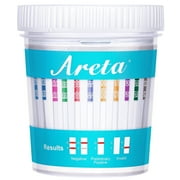 Areta 14 Panel Disposable Urine Drug Test Kit for Marijuana, Opiates, Amphetamines, 1 Pack