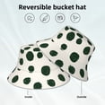 thumbnail image 2 of Balery Abstract Green Polka Dot Sombreros para el sol para hombre y mujer, sombrero de pescador con UPF 50+, 2 of 6