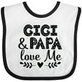 thumbnail image 3 of Inktastic Gigi and Papa Love Me Grandbaby Boys or Girls Baby Bib, 3 of 4