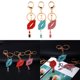 thumbnail image 5 of Anillos Sexy Pintalabios Labio-Llavero RhinestOne Monedero De Cristal CharmDecoration, 5 of 7