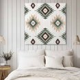 thumbnail image 4 of Sage Green Wall Art Painting on Canvas, Southwest Boho Ethnic Chic Motifs Canvas Art Home Prints Wall Art Framed Modern Artwork for Living Room Bedroom Wall Decor 12x12in, 4 of 9