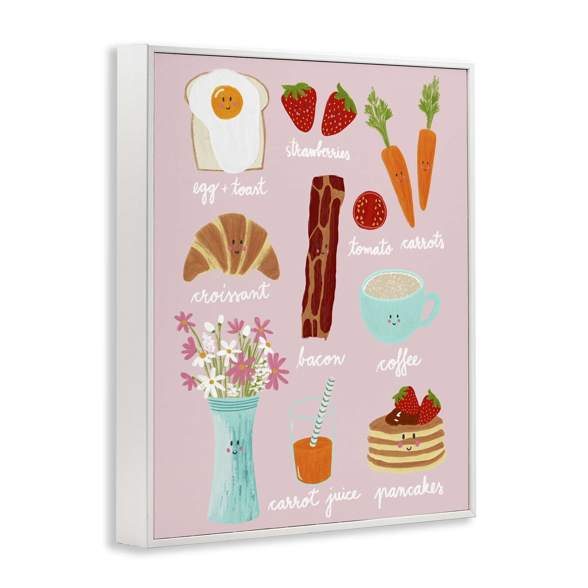 Stupell Industries Lush Summer Breakfast White Framed Giclee Art, design by Metka Hiti