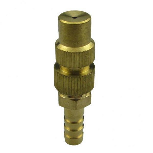 3x Boquilla Rociadora de Latón - Boquillas Nebulizadoras (6-20 Mm), Aspersor de Jardín - Accesorio de Riego, Conexión de Agua, Diámetro de Rociado 1, 3 piezas