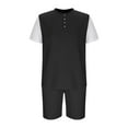 thumbnail image 4 of Cmfcve Men's Summer Short Sets Versatile Breathable Athletic Set Round Neck Short Sleeve Suit Set, 4 of 5