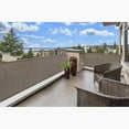 thumbnail image 3 of Commercial Windscreen Privacy Fence Screen Shade Cover Balcony Railing Garden Gate Driveway in Brown 3' x 21', 3 of 4