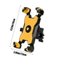 thumbnail image 2 of Bike Phone Mount, Cycling Phone Holder, Shockproof Handlebar Phone Clamp for Motorcycle, Scooter, Treadmill, Adjustable Secure Mobile Phone Rack for 3.5-6.8 Inch Devices, 2 of 7
