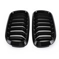 thumbnail image 3 of Gloss Black Dual Front Kidney Grille Fit for BMW X5M F85 X6M F86 X5 F15 X6 F16 13-18, 3 of 8