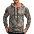 thumbnail image 4 of Havenx Camo Hoodie for Men Long Sleeve Maple Leaf Print Hoodies with Pockets Drawstring Hooded Sweatshirt Workout Outdoor Fishing Hunting Camping Fall Winter Pullover,Camel 2XL, 4 of 7