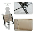 thumbnail image 4 of Kozyard Elsa 3 Pieces Outdoor Furniture Traditional Metal Padded Folding Sets ( Beige ), 4 of 9
