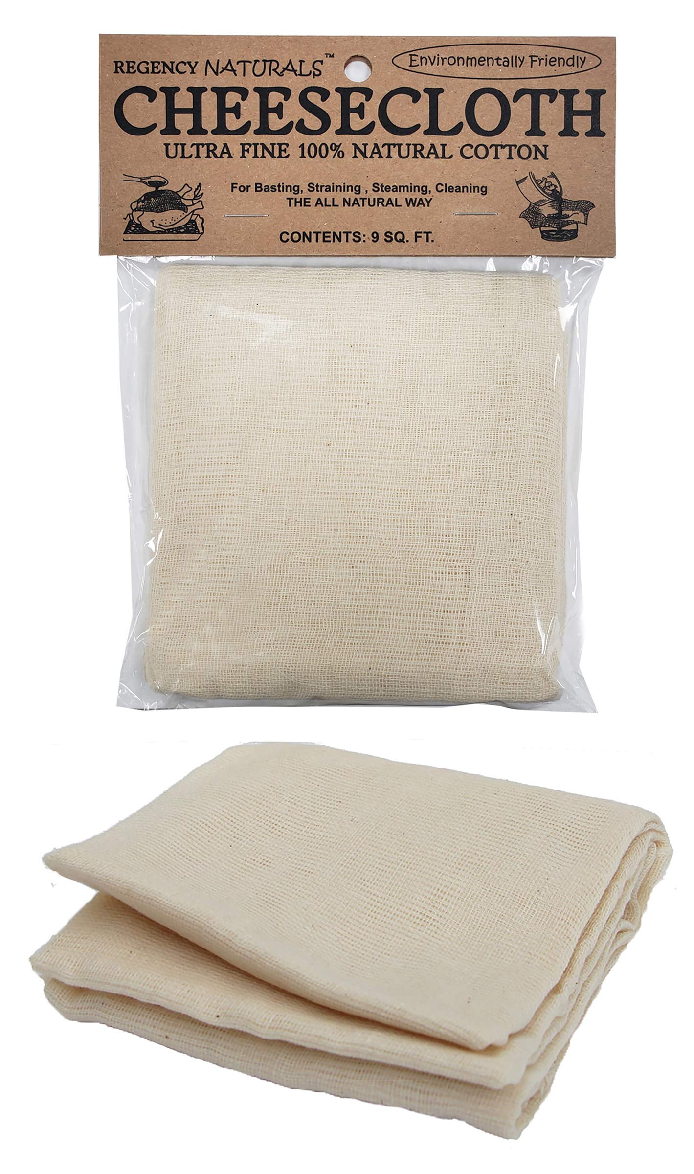 Details about   Regency Wraps Natural Ultra Fine Cheesecloth 100% Cotton For Basting Turkey 