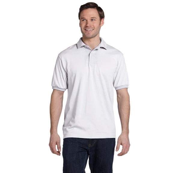 Hanes Adult 5.2 oz., 50/50 EcoSmart Jersey Knit Polo - 054