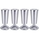 thumbnail image 1 of 4 piezas de patas de muebles shaofei de Acero inoxidable engrosadas con forma de copa ajustable color Plata, 1 of 5