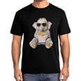 thumbnail image 1 of Camisetas de elefante con papas fritas para hombre, camisetas de manga corta para hombre, camisetas de cuello redondo con arte animal para hombre., 1 of 8