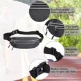 thumbnail image 3 of Nuevo bolsillo para deportes al aire libre, impermeable, ajustado, bolsillo invisible, para correr, fitness, bolsa de nailon negra, 3 of 5