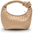 thumbnail image 1 of Sac à Main Noué Tissé pour Femmes - Faux Cuir Mode Designer Sacs Hobo pour Dames - Sac à Main Poignée Nouée Mode, 1 of 6