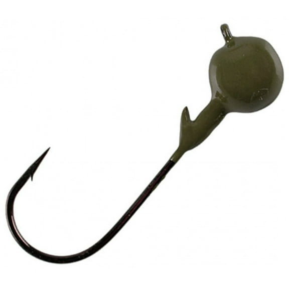 Arkie Lures U-Head Finesse Worm Fishing Lure, Black Size 1/4 oz.