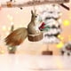 thumbnail image 5 of Mini Christmas Tree Decorations Cute Lifelike Squirrels Hanging Figurines Pines Cones Decorations Hanging Ornaments Forest Animals Decorations, 5 of 6