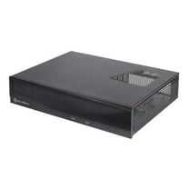 Slim HTPC Desktop Case - Black - Accepts Standard ATX Power Supply