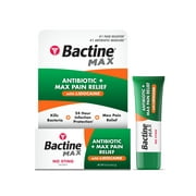 Bactine MAX Antibiotic + Pain Relieving Ointment - Antibiotic Ointment with Lidocaine - Pain & Itch Relief for Minor Cuts & Scrapes & Burns - 0.5oz