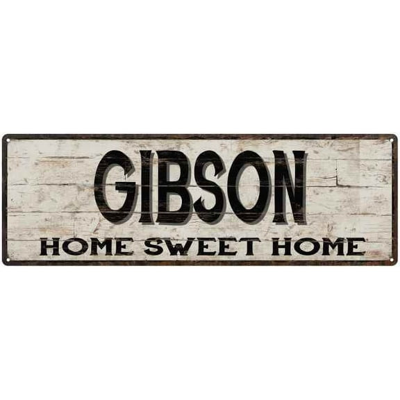 GIBSON Rustic Home Sweet Home Sign Gift 6x18 Metal Decor 206180084119