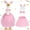F, variant on 2025 Bunny Goose Outfit, 2025 Easter Porch Goose Outfits, Lawn Goose Clothing for 23" High Cement or Plastic Goose, Spring Outdoor Patio Yard Decoration F [Hat + Bow + Skirt]