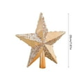 thumbnail image 2 of Colorful Christmas Tree Topper Star, 5-Point Glitter Finish, Plastic, Easy To Install, Shiny Holiday Tree Crown, 2 of 6
