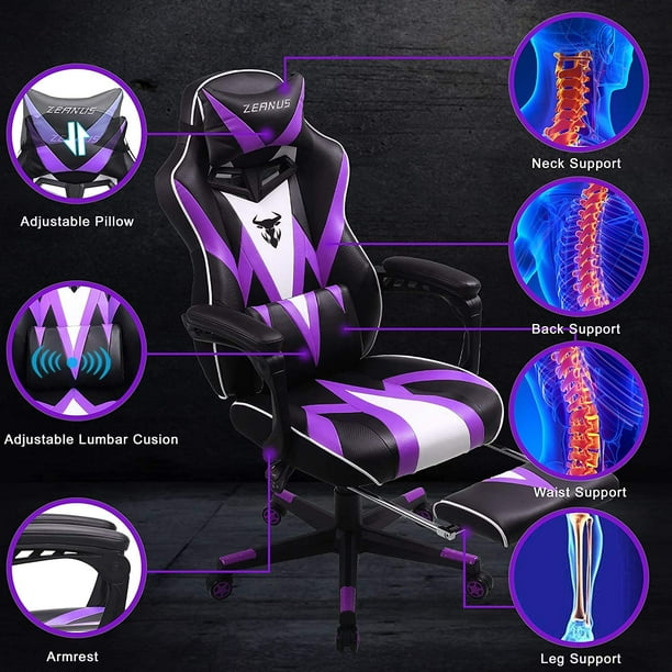 Purple gaming chair walmart cheap