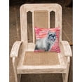 thumbnail image 2 of Carolines Treasures BB9749PW1818 Schnauzer Love Fabric Decorative Pillow  18H x18W multicolor, 2 of 2