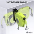 thumbnail image 4 of Carrete enrollacables GEARit de 13,7 m, 14 AWG, 3 tomacorrientes, LED, 4 of 9